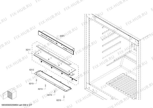 Схема №1 T24UR900RP 24" UC Glass Door Ref   RH, Custom с изображением Шарнир крышки для электропечи Bosch 12011154